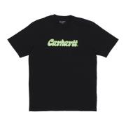 Zwarte Script Tee Korte Mouw T-shirt Carhartt Wip , Black , Heren