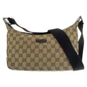 Pre-owned Canvas crossbody-bags Gucci Vintage , Brown , Dames