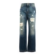 Flare jeans voor dames in denimblauw Pinko , Blue , Dames