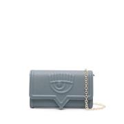 Grijze Eco-Leren Kettingtas Chiara Ferragni Collection , Gray , Dames