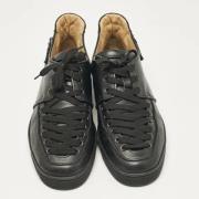 Pre-owned Leather sneakers Christian Louboutin Pre-owned , Black , Her...