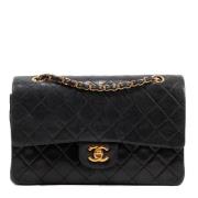 Pre-owned Leather chanel-bags Chanel Vintage , Black , Dames