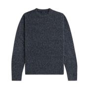 Blauwe Boucle Crew Neck Sweater Fred Perry , Blue , Heren