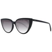 Zwarte Cat Eye Zonnebril Verlooplens Emilio Pucci , Black , Dames