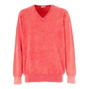 Lichtgewicht V-hals Heren Trui Cashmere Company , Red , Heren