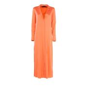 Lange Mouw Damesjurk Patrizia Pepe , Orange , Dames