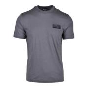 Katoenen T-shirt met EA7-stijl Emporio Armani EA7 , Gray , Heren