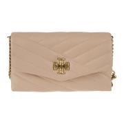 Kira Chevron Chain Portemonnee Tory Burch , Pink , Dames