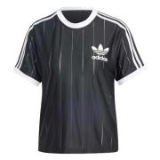 Pinstripe 3 Strepen T-shirt Adidas , Black , Dames