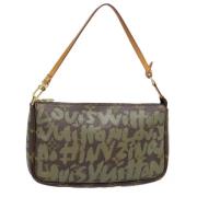 Pre-owned Canvas pouches Louis Vuitton Vintage , Brown , Dames