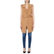 Beige Lang Vest met Riem Liu Jo , Brown , Dames