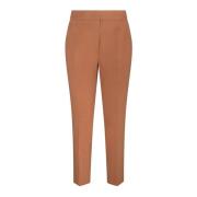 Bruine Broek Stijlvol Ontwerp Max Mara , Brown , Dames