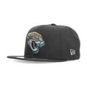 Jaguars Grafiet Snapback Hoed New Era , Gray , Unisex