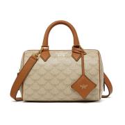 Ella Boston-tas in Lauretos MCM , Beige , Dames