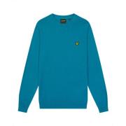 Merino Crew Jumper Lyle & Scott , Blue , Heren