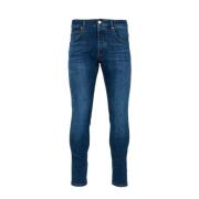 Denim Five-Pocket Wijde Pijp Jeans Don The Fuller , Blue , Heren