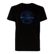 Leo Heren T-shirt Museum , Black , Heren