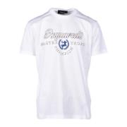 Katoenen T-shirt Dsquared2 , White , Heren