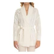 Paillet Ceintuur Lang Vest Liu Jo , White , Dames