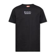 ‘T-Diegor-L15’ T-shirt Diesel , Black , Heren