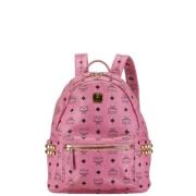 Pre-owned Leather backpacks MCM Pre-owned , Pink , Dames