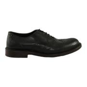 Grijze Leren Schoenen - Rubberen Zool Daniele Alessandrini , Black , H...