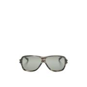 Pilot-Frame Zonnebril met Grijze Lenzen Saint Laurent , Brown , Unisex