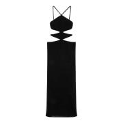 Zwarte Cross Strap Cut Out Jurk Circus Hotel , Black , Dames