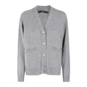 Lang Vest Trui Seventy , Gray , Dames