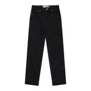 Klassieke Zwarte Jeans Culinari Broek Munthe , Black , Dames