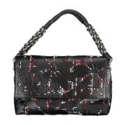 Zwarte schoudertas met afneembare band Desigual , Black , Dames