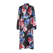 Bloemen Wikkeljurk met Ruchedetail Cras , Multicolor , Dames