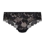 Kanten slip Hanro , Black , Dames