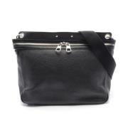 Pre-owned Leather shoulder-bags Louis Vuitton Vintage , Black , Dames