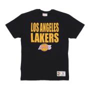 NBA Legendary Slub Tee Los Angeles Lakers Mitchell & Ness , Black , He...