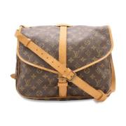 Pre-owned Canvas louis-vuitton-bags Louis Vuitton Vintage , Brown , Da...