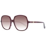 Bourgondische Dames Zonnebril Rechthoekige Verlooplens Max Mara , Brow...