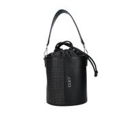 Zwarte Bucket Bag Janis Cult , Black , Dames