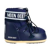 Lage Nylon Iconische Winterlaarzen Moon Boot , Blue , Dames