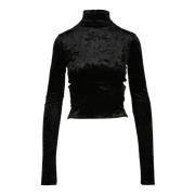 Stijlvolle Rekbare Top Pinko , Black , Dames