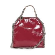 Bordeaux Crinkle Tas met Kettinghandvat Stella McCartney , Red , Dames