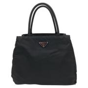 Pre-owned Canvas shoulder-bags Prada Vintage , Black , Dames