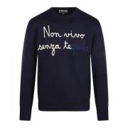 Geborduurde Tequila Sweater MC2 Saint Barth , Blue , Heren