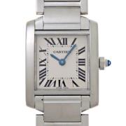 Pre-owned Glass watches Cartier Vintage , Gray , Dames