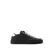 Zwarte Leren Sneaker P448 , Black , Heren