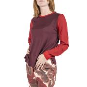 Stijlvolle Gebreide Top Aw24 Collectie Maliparmi , Red , Dames