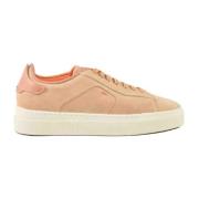 Leren Sneakers met Rubberen Zool Santoni , Beige , Dames