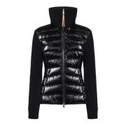 Zwart Gewatteerd Nylon Vest Moncler , Black , Dames