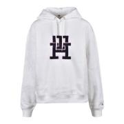 Katoenmix Sweater Tommy Hilfiger , White , Dames