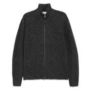 Wollen Cardigan met Rits Officine Générale , Gray , Heren